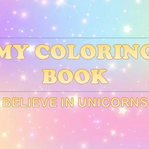 Printable Unicorn Coloring Book, Baby, Activity, Coloring Book ...