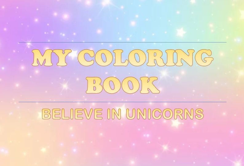 Printable Unicorn Coloring Book, Baby, Activity, Coloring Book ...