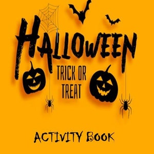 Halloween Activity Book Printable, Halloween Activity Sheets, Halloween Activity Book for Kids, DIGITAL DOWNLOAD ~ 95 Pages