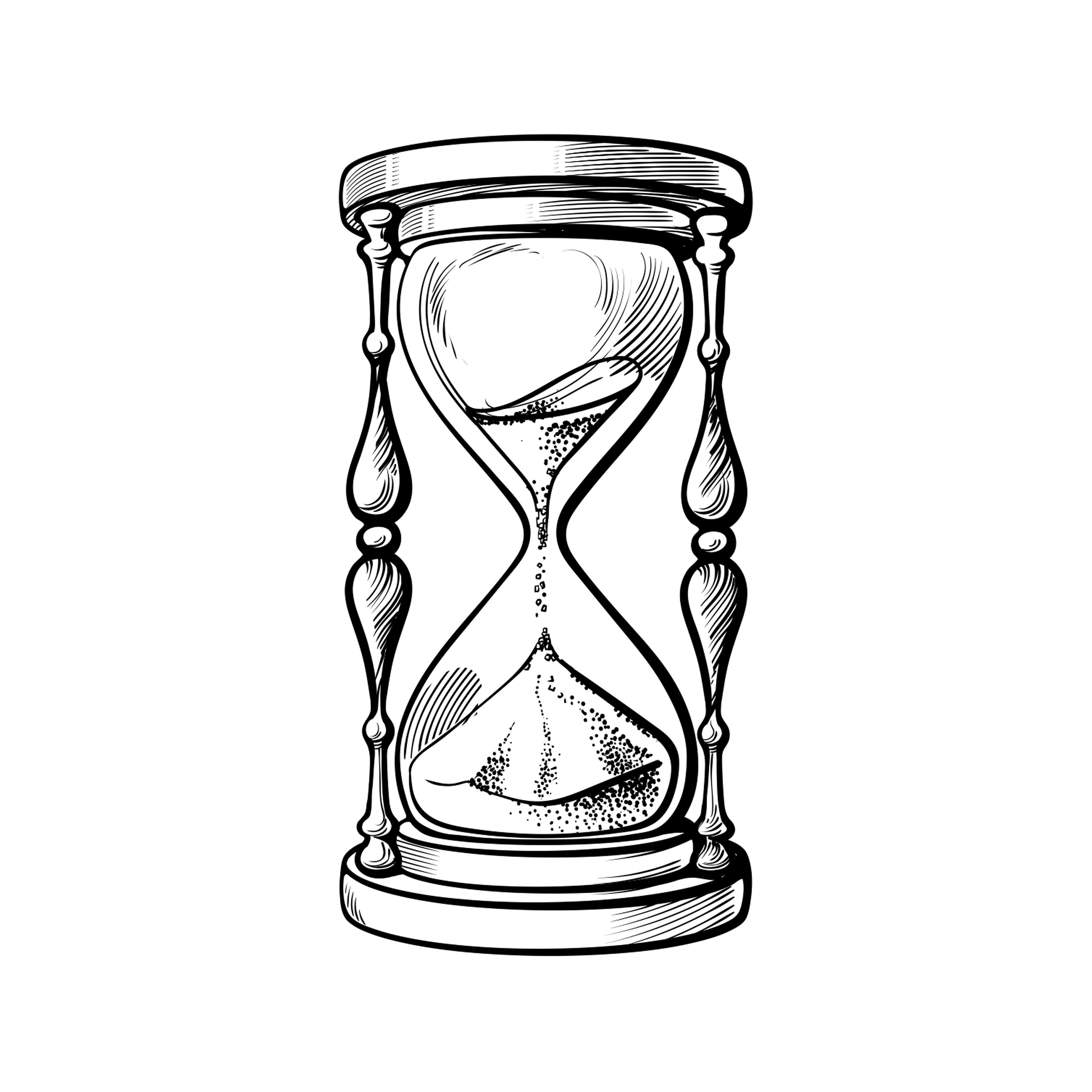 Stempel Sanduhr DIY Motivstempel zum basteln von Karten | Etsy