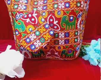 Cotton Traditional Ethnic Rajasthani Jaipuri Embroidered Handbag women stylish Embroidered bag from India, Bohemian purse, Gift for women