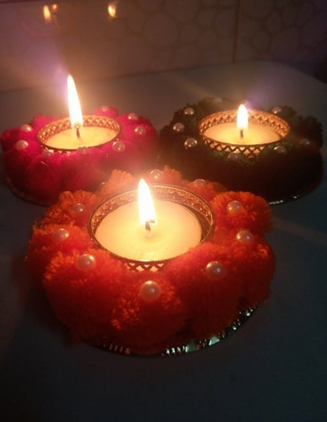 Diwali Tea Light Candle Holder Home Decoration Home Living Etsy