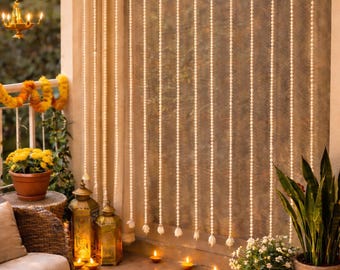 Indian Wedding Backdrop Decor Room Divider Curtain Ethnic Home Wall Decoration Festival Hanging