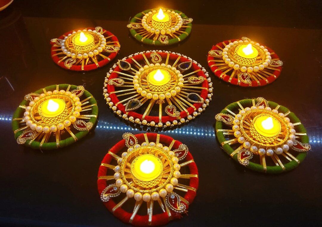 Diwali Tea Light Candle Holder Home Decoration Home Living Decor