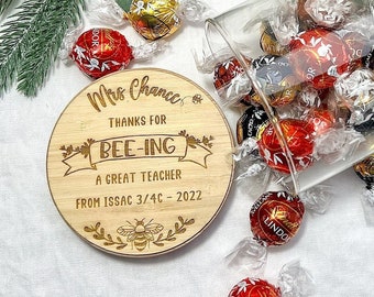 Teacher Cookie Jar Personalised, Custom Glass Lolly Jar Teacher Appreciation Gift, End of Year Thank You Gift From Students, Tutor Gift