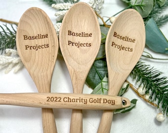 Engraved Wooden Spoon Award Personalised, Custom Quiz Night Trophy, Novelty Loser, Competition Winner Sport Award, Corporate Team Game Prize