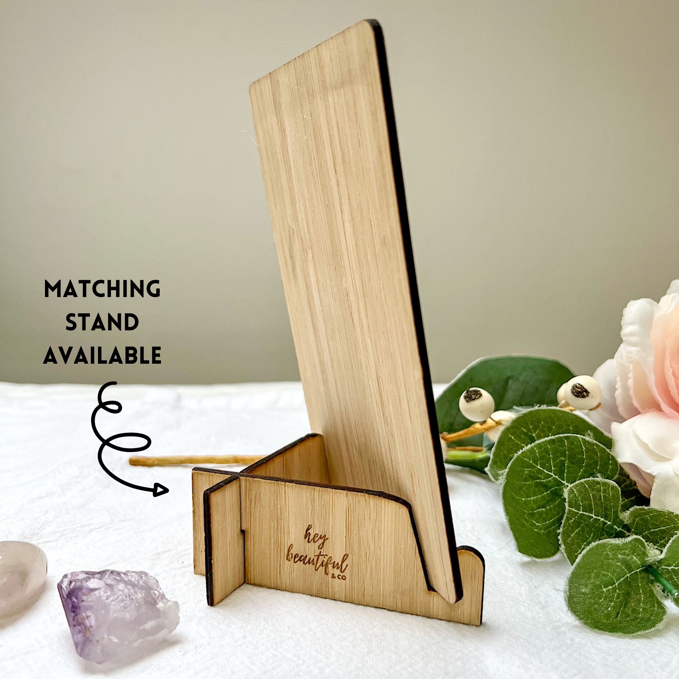 Biglietto Per La Festa Del Papà In Legno Di Bambù HOWAF | Con Scritta 'World's Best Dad' E Messaggio Interno | 15x11 Cm Con Busta Blu | Regalo Speciale E Duraturo