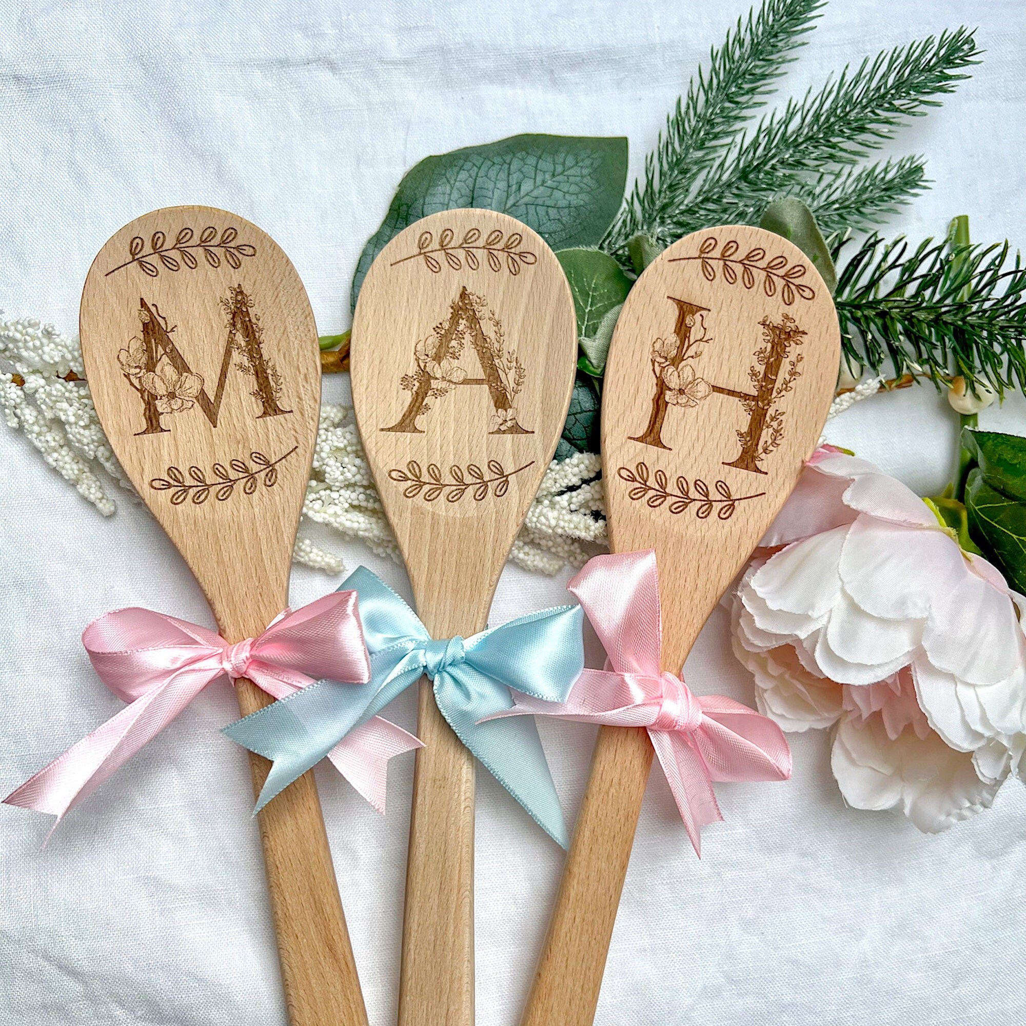 Personalised Engraved Wooden Spoon Custom Text Baking Baker Chef Star Baker  Your Text Here Birthday Christmas Housewarming 