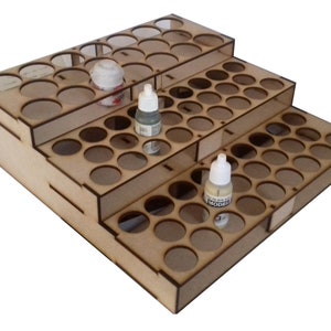 Paint Rack Designed To Hold VALLEJO, CITADEL & TAMIYA Paint Pots!