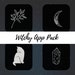 Witchy Theme App Icon Pack | 45 App Pack 