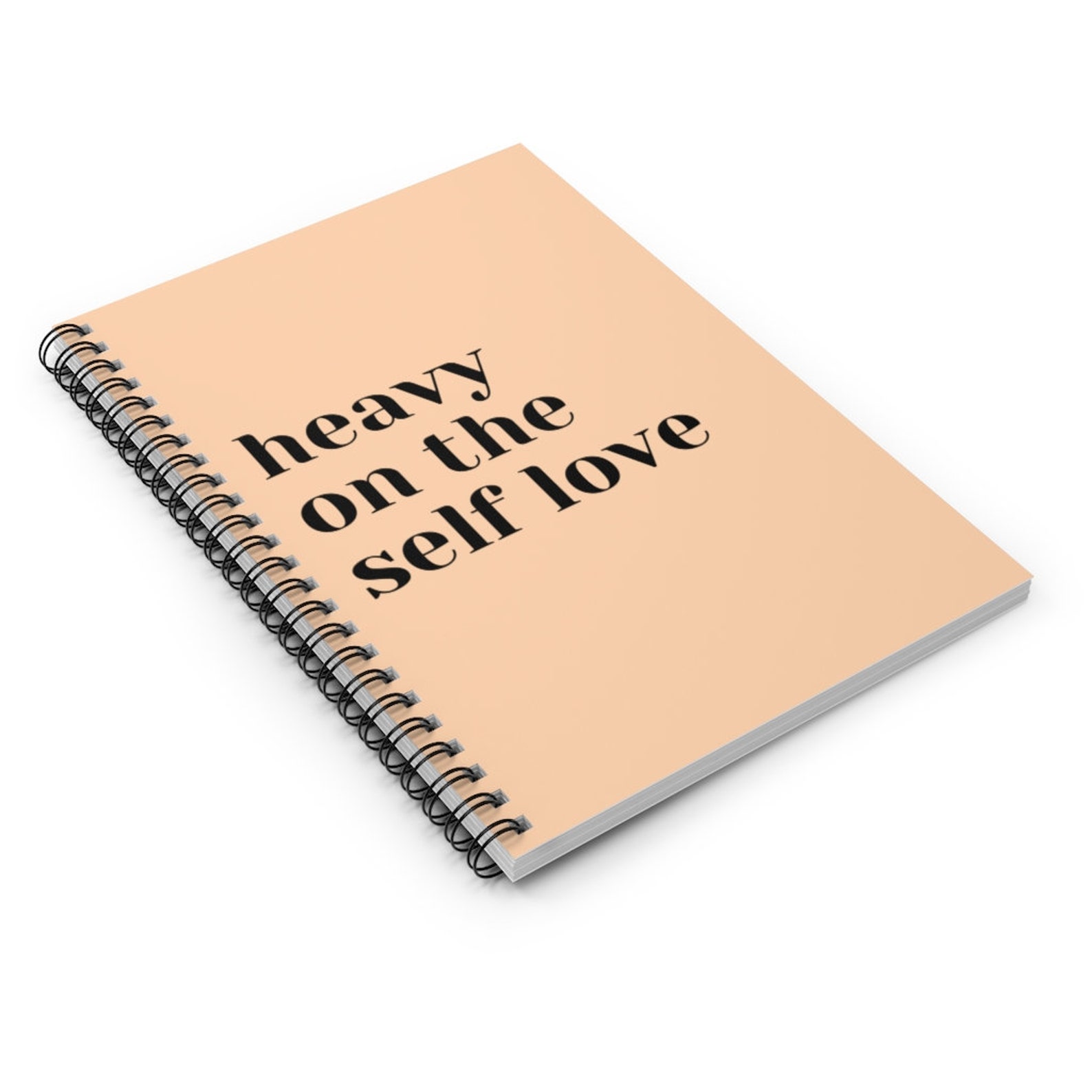 Spiral Self Love Notebook Ruled Line Etsy