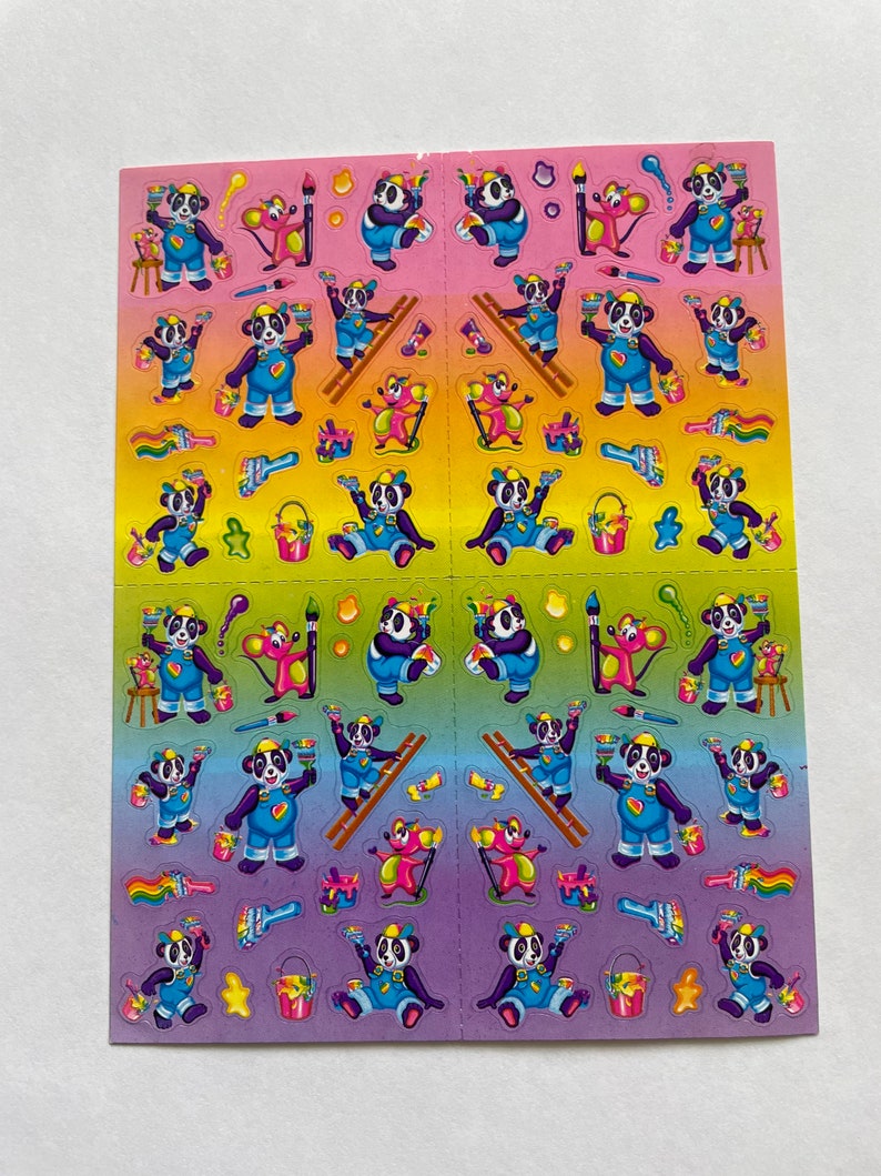 Lisa Frank Stickers Pandas Etsy