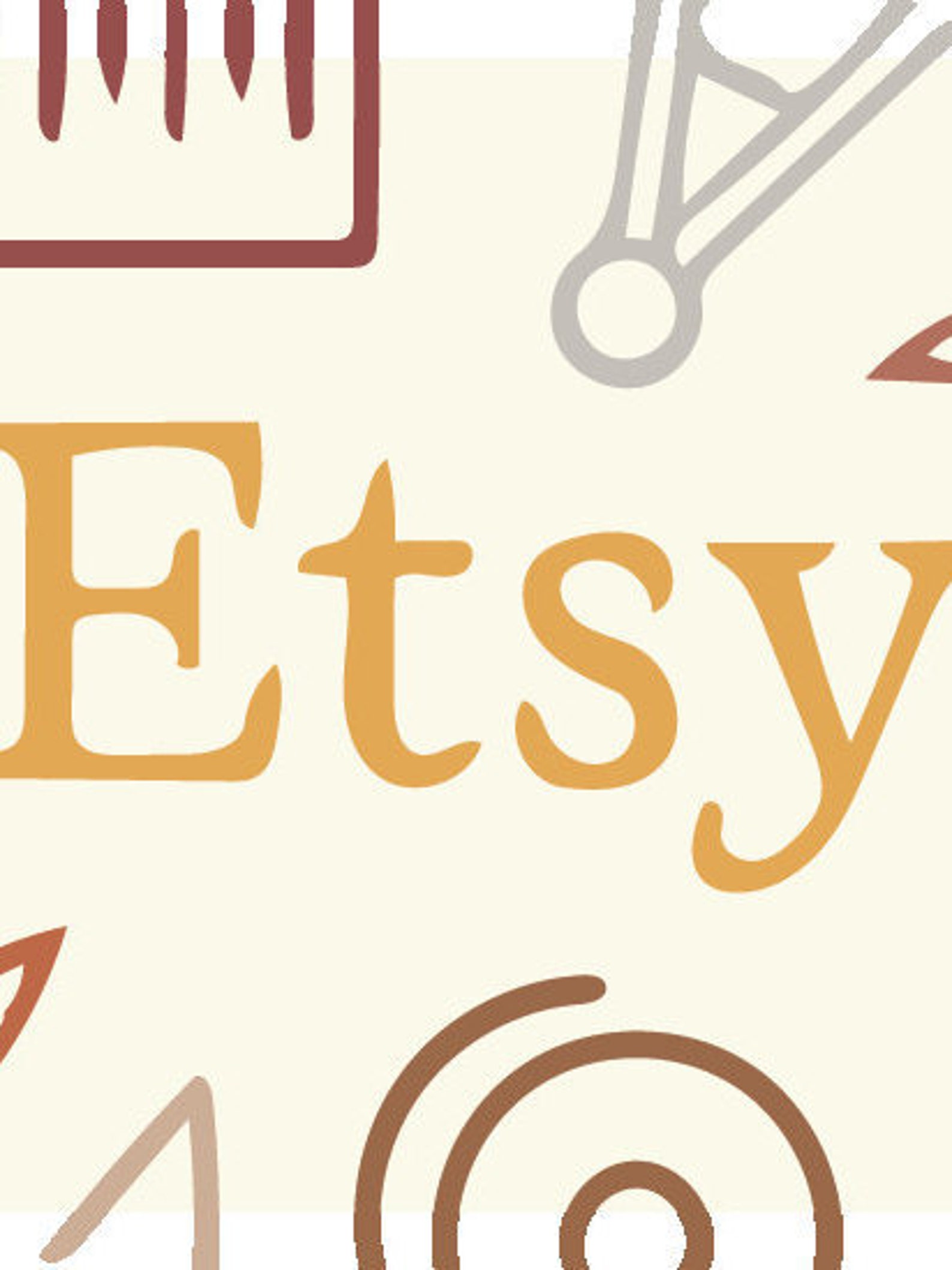 Neutral Sell on Etsy App Icon Etsy