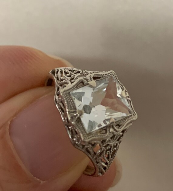 Art Deco Reproduction Aqua Ring