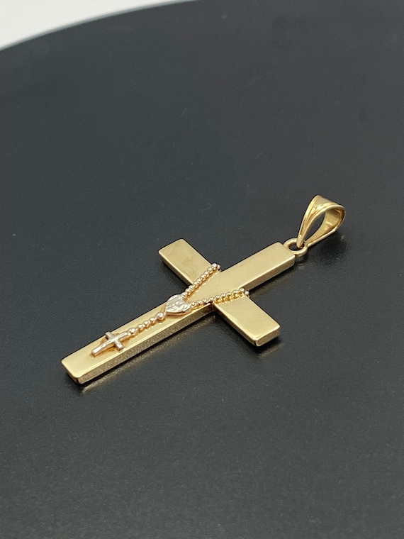 14kt gold Rosary Cross