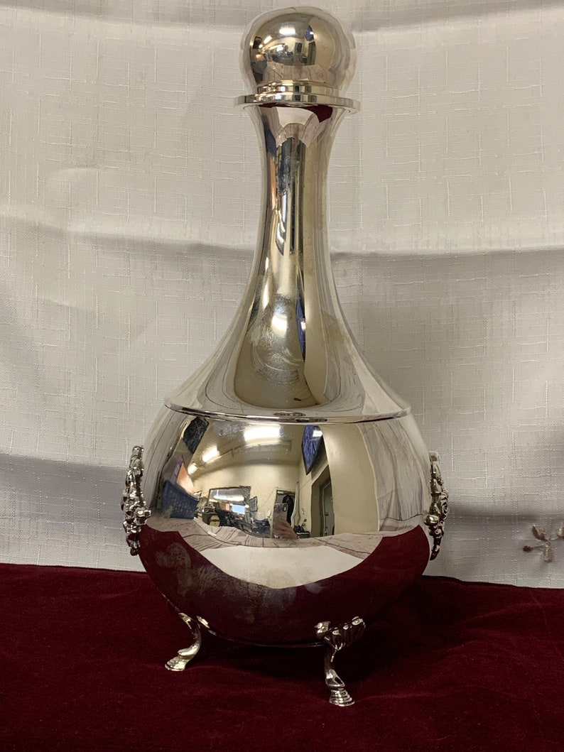 Sterling Silver Antique Liquor Bottle Etsy