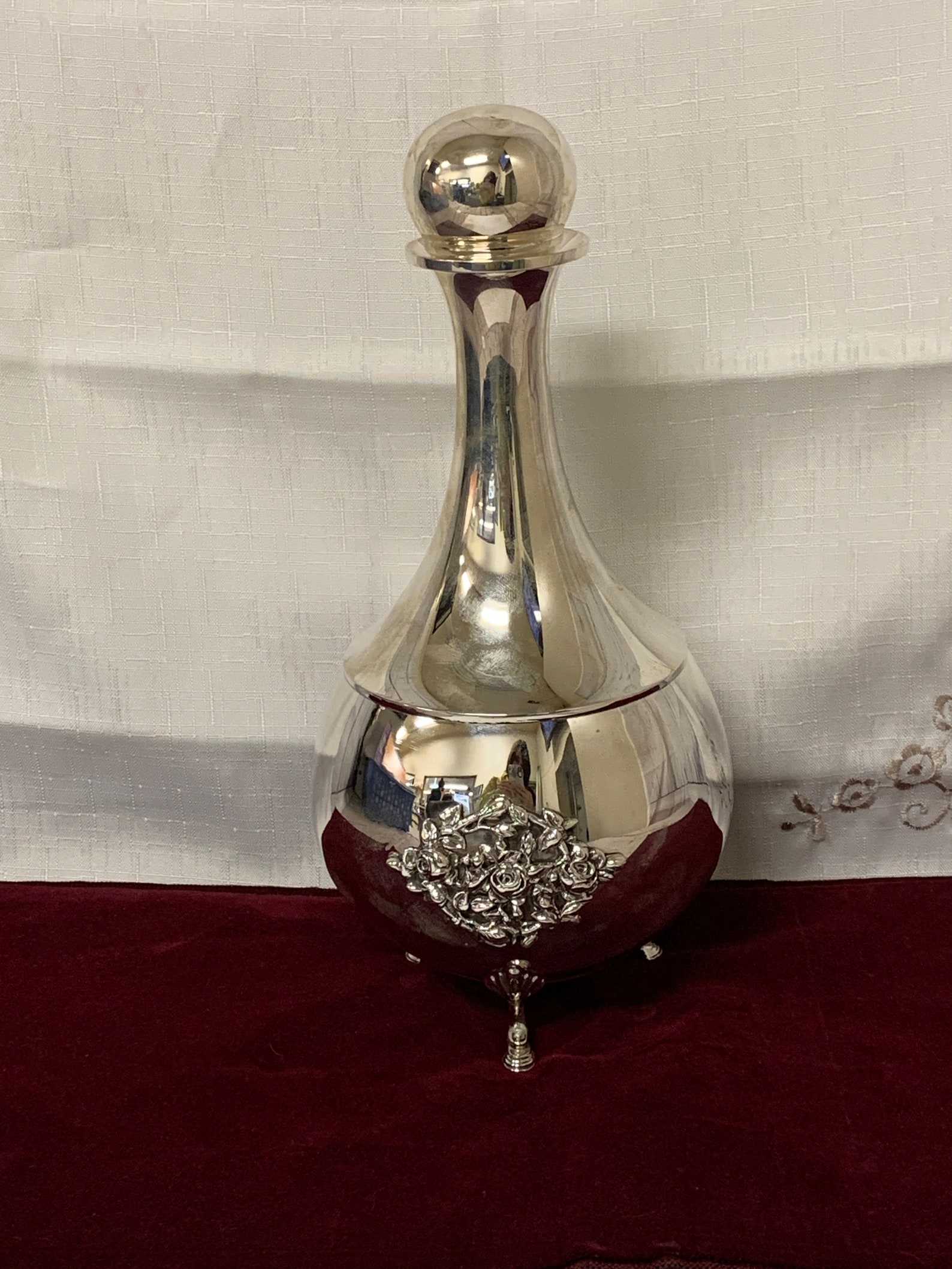 Sterling Silver Antique Liquor Bottle Etsy