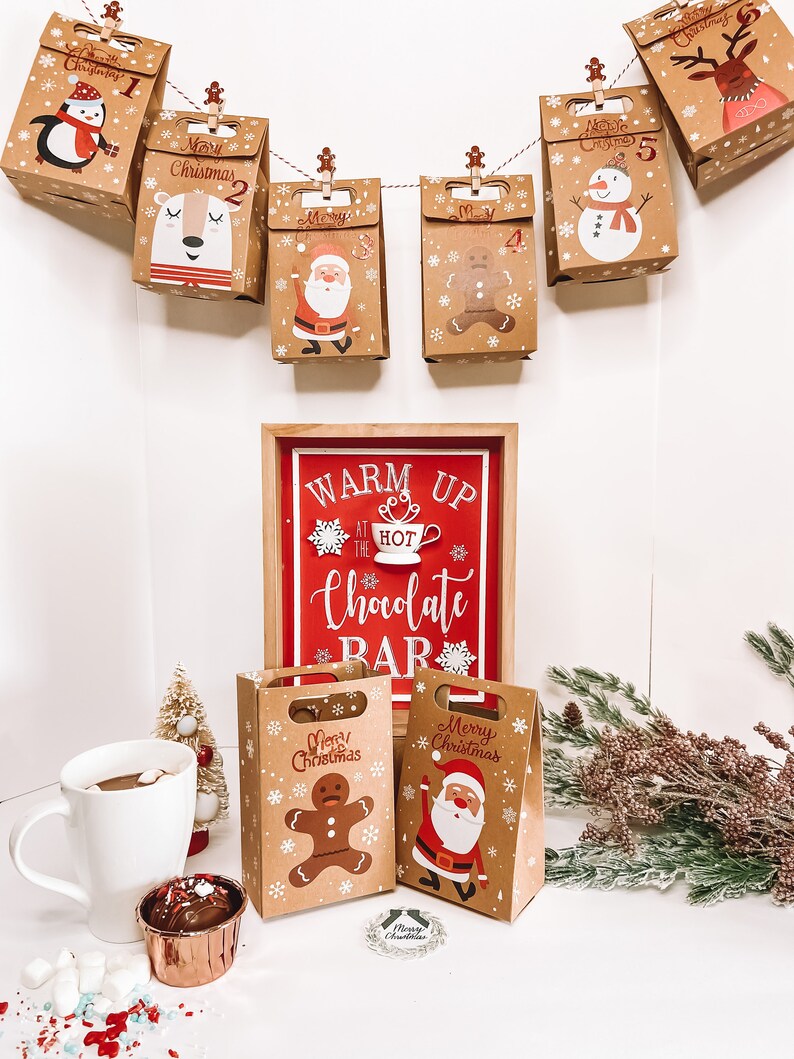 Hot Chocolate Cocoa Bombs Advent Calendar Christmas Holiday Etsy