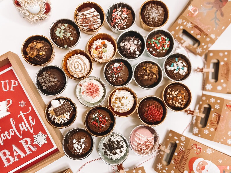 Hot Chocolate Cocoa Bombs Advent Calendar Christmas Holiday Etsy
