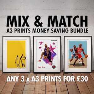 Mix & Match - Set of any 3 Basketball Posters