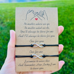 Friendship Matching bracelets 2 pcs set adjustable size for best friend, couple, mother daughter, sisters, man or woman