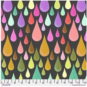Dew Drops - Licorice | Prince Charming Déjà Vu | Tula Pink | PWTP275.LICORICE | Free Spirit Fabrics  -- 1/2 Yard Cut