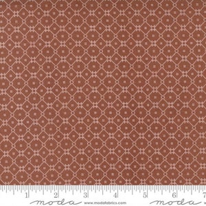 Flower Pot Clay Delicate Tile Check Lattice Mosaic -- 1/2 Yard Cut | Lella Boutique | Moda 5166 15