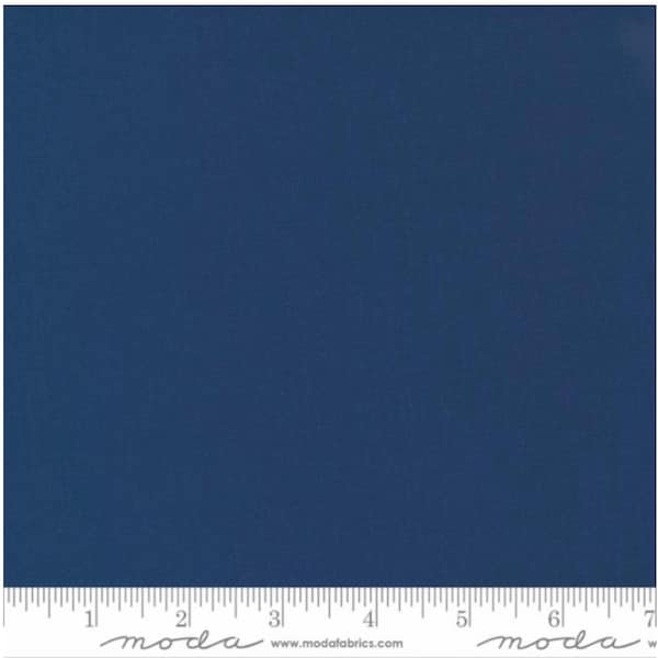 Moda Bella Solids Nautical Blue 9900 236 -- 1/2 Yard Cut