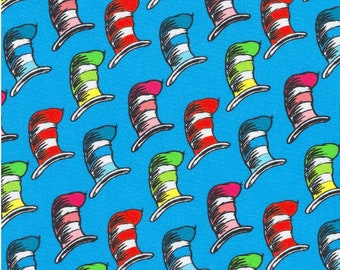 Dr. Suess Express Yourself  | ADE-21476-4 BLUE | Cat in the Hat -- 1/2 Yard Cut