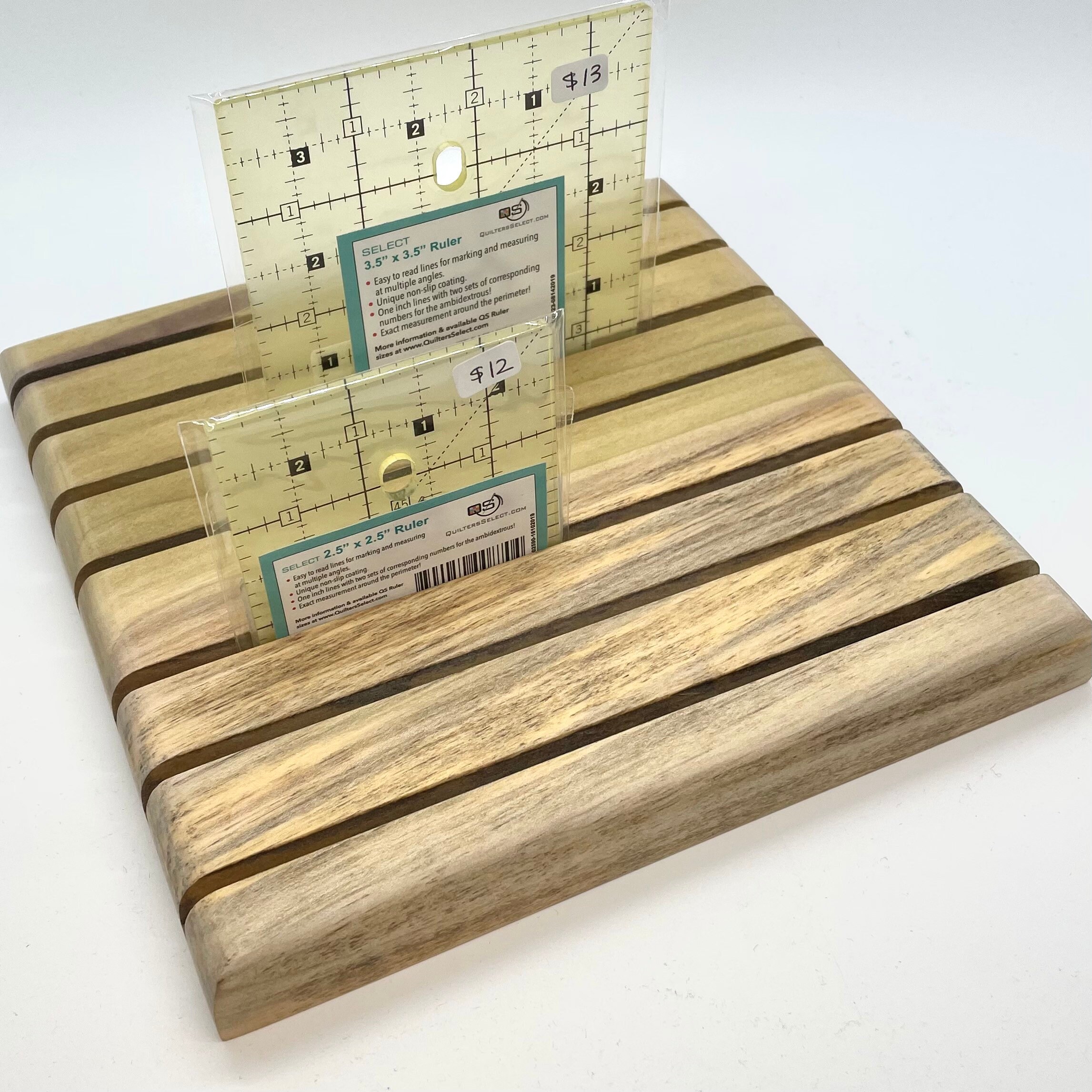 Handmade wood quilting ruler rack Etsy