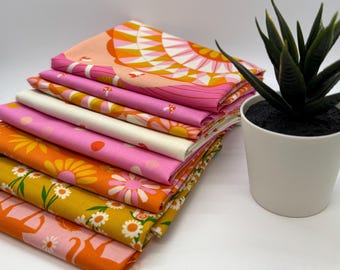 Carousel 8 Piece Pink Fat Quarter Bundle by Melody Miller for Ruby Star Society  *shop cut*