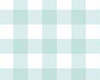 Quilt Fair Gingham Aqua -- 1/2 Yard Cut | Tasha Noel | Riley Blake Designs | C11357-AQUA