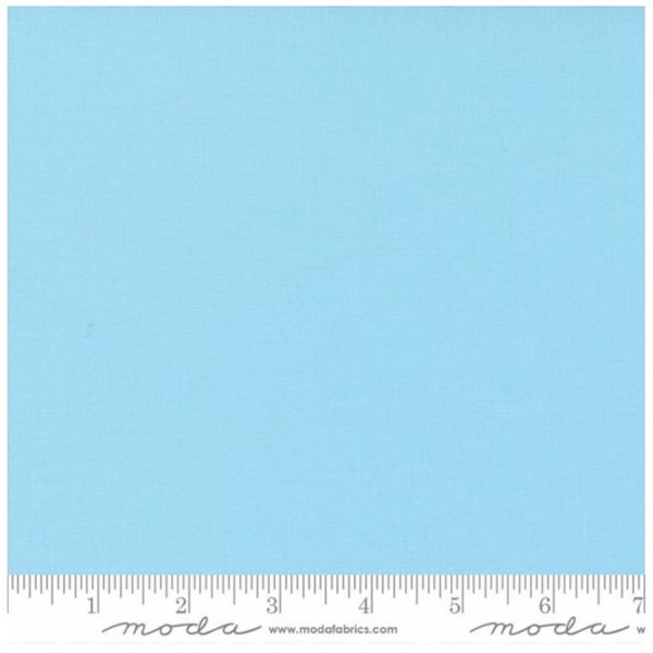 Moda Bella Solids Tranquil Aqua 9900 186-- 1/2 Yard Cut