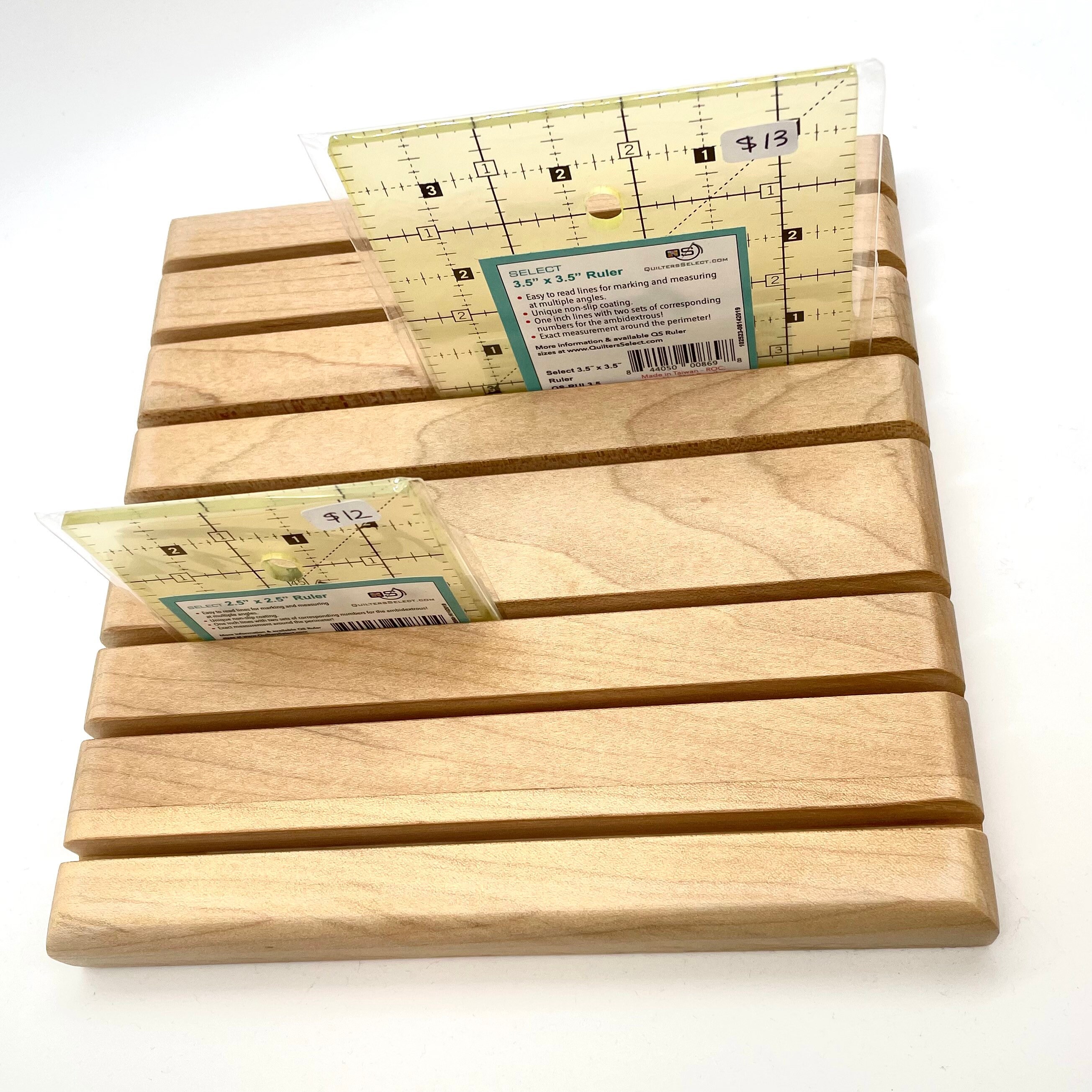 Handmade wood quilting ruler rack Etsy