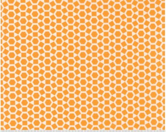 One Fine Day Shine Blender Geometric Hexagon Orange -- 1/2 Yard Cut | Bonnie & Camille | Moda 55236 15