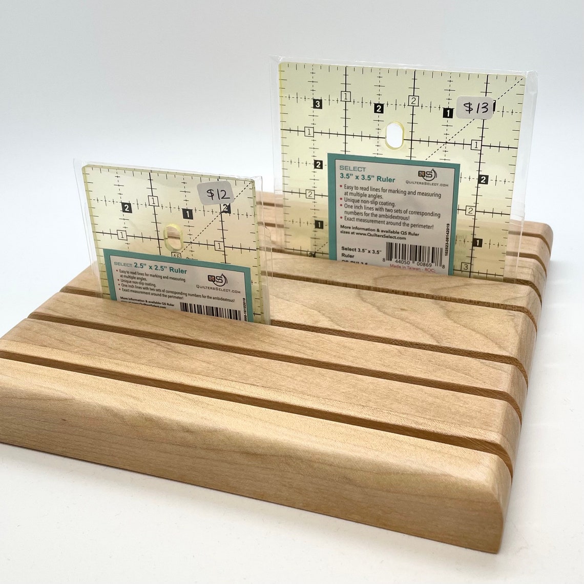 Handmade wood quilting ruler rack Etsy