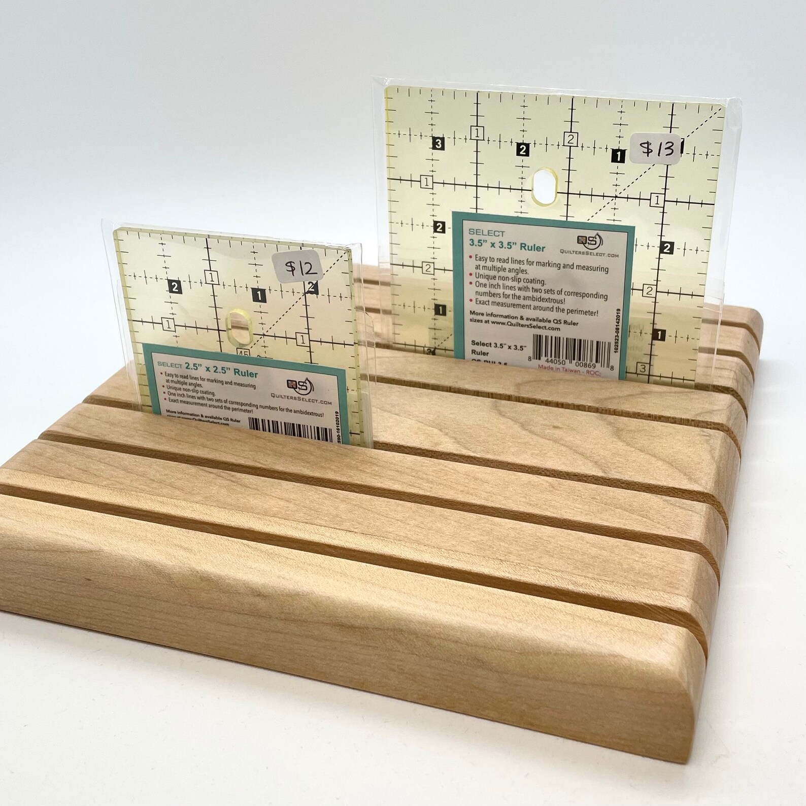 Handmade wood quilting ruler rack Etsy