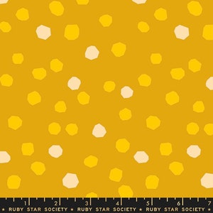 May include: A seamless pattern featuring yellow and white irregular shapes on a mustard yellow background.