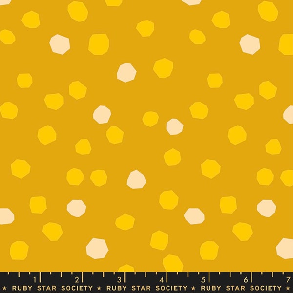 First Light Chunky Dots Polka Dots Goldenrod -- 1/2 Yard Cut | Ruby Star Society | RS5048 16