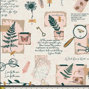 Moon Diary -- 1/2 Yard Cut | Woodland Keeper | Maureen Cracknell for Art Gallery Fabrics | WKP79503