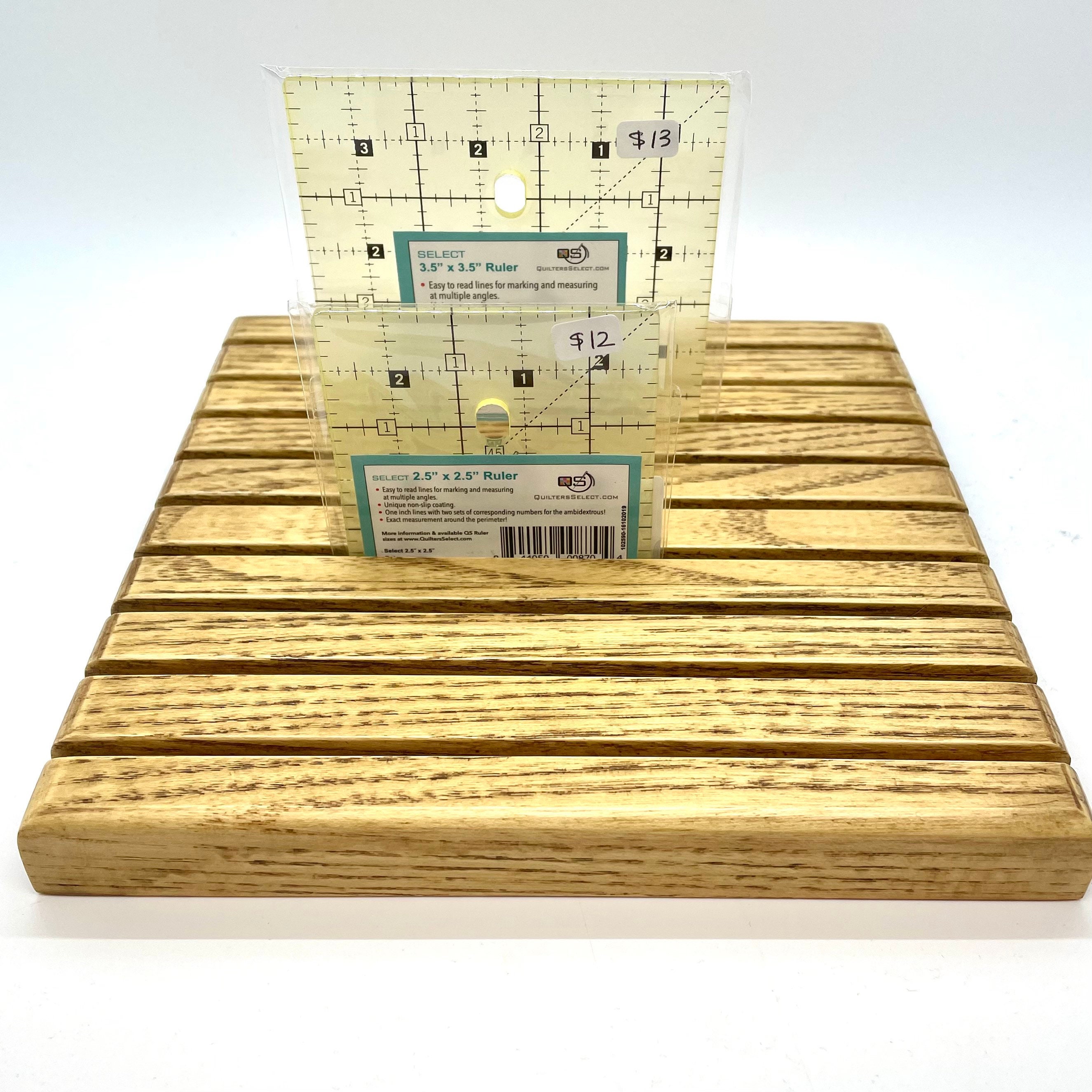 Handmade wood quilting ruler rack Etsy