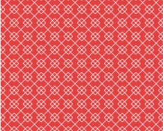 Quilt Fair Quilty Chain Red -- 1/2 Yard Cut | Tasha Noel | Riley Blake Designs | C11358-RED