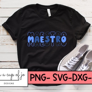 Maestro SVG in stacked font