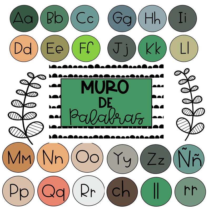 Earth Tones - Spanish Classroom Decor - Etsy