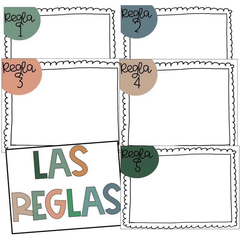 Earth Tones - Spanish Classroom Decor - Etsy
