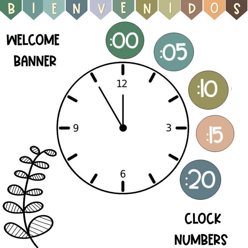 Earth Tones - Spanish Classroom Decor - Etsy