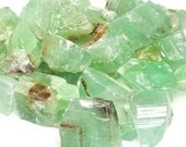 Raw Smooth Green Calcite Stones - Choose how many stones, Singles or Bulk (Raw Calcite, Rough Calcite)