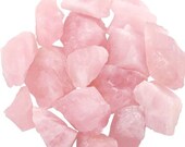 Rough Natural Rose Quartz - Buy 1, 2, 3, 5 or Bulk - Large 1.5 quot Grade A Raw Natural Crystals - Healing Crystals - Crafting - Tumbling