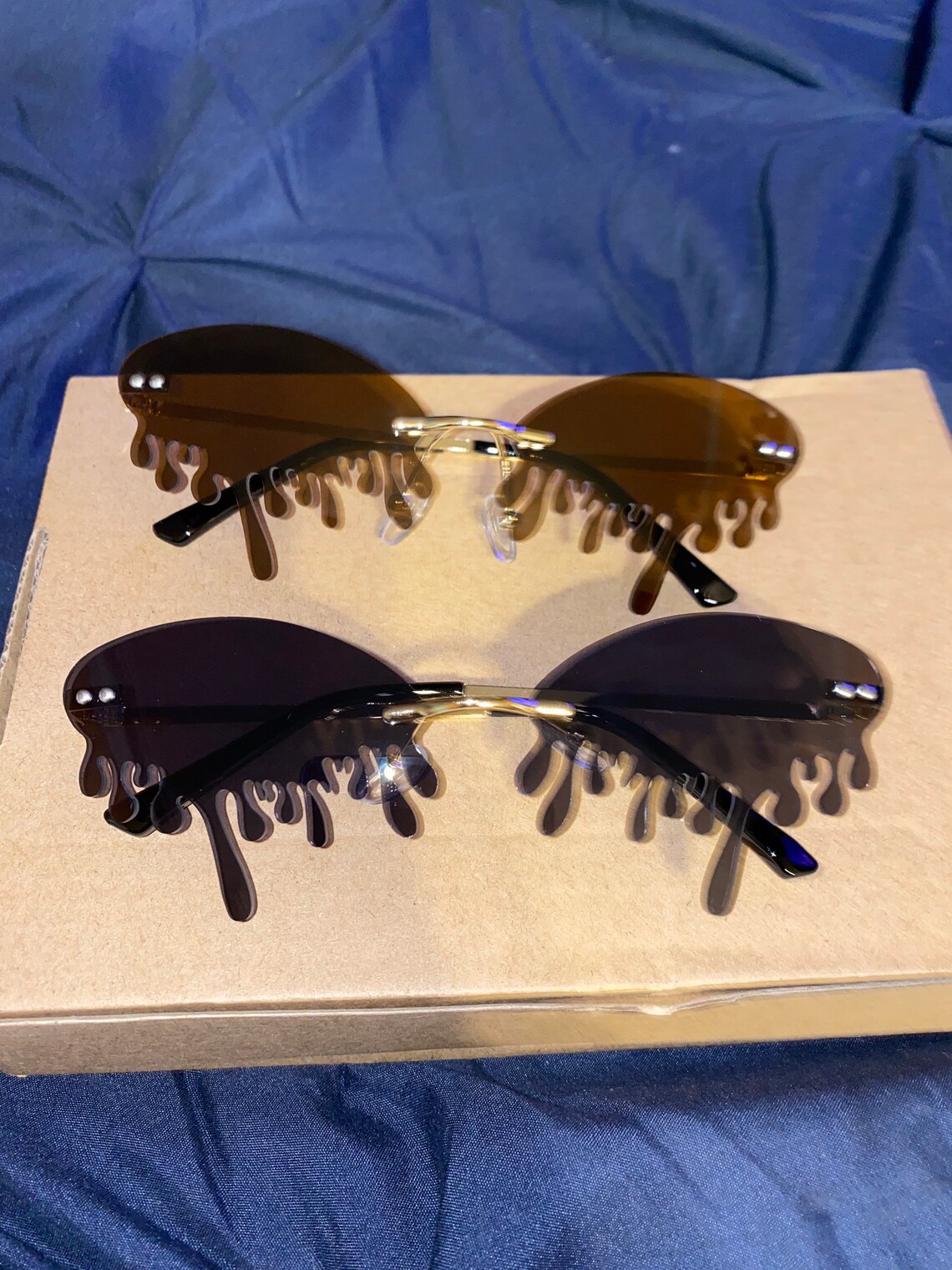 Drippy Sunglasses Etsy