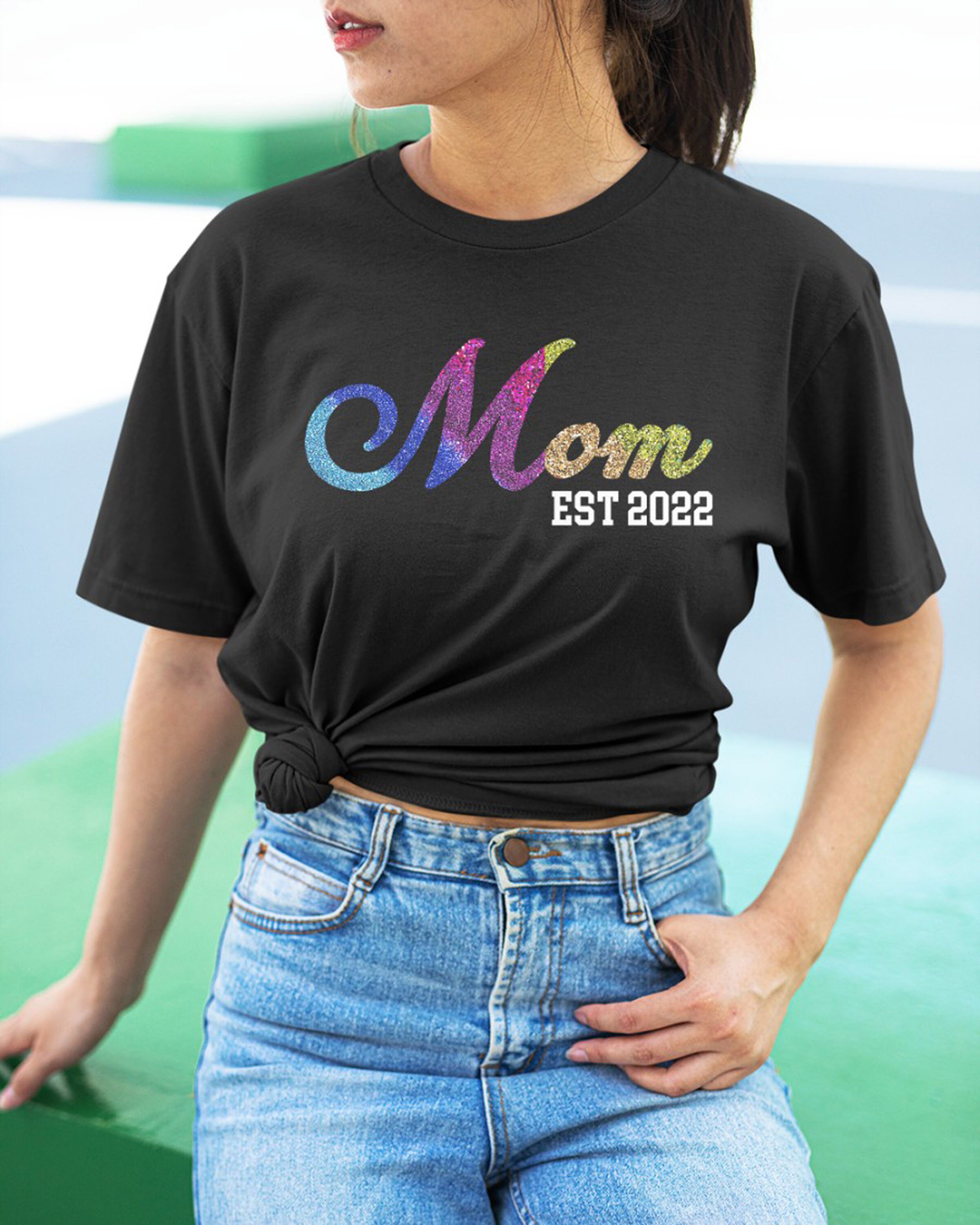Mama Est 2022 Shirt New Mom Announcement mom est 2022 | Etsy